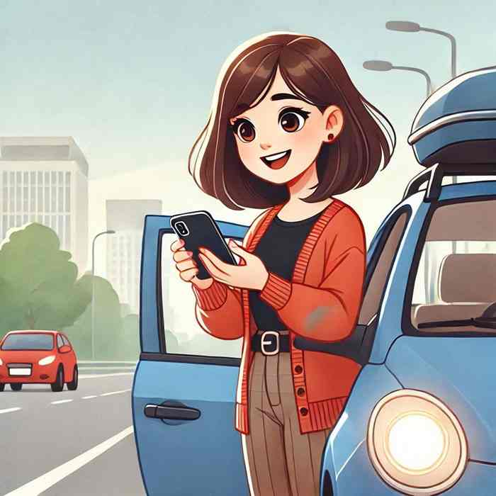 Woman stood by her SUV, exploring family-friendly car insurance plans.