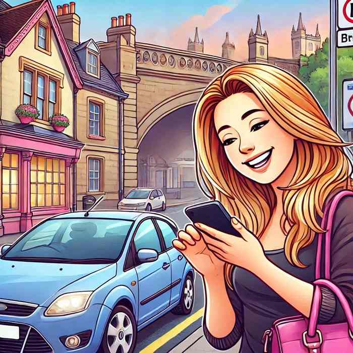 Female driver leaning on her estate, considering car insurance with breakdown recovery.
